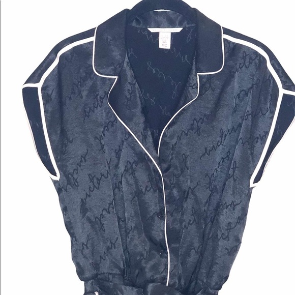 VICTORIA’S SECRET Black Logo Romper - Picture 3 of 7